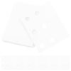 SHINEOFI 100pcs Round Hole Reinforcement Labels for Ring Binders, White Pet Adhesive Stickers with Smooth Page Turning and Indexing Features, Sturdy Paper Hole Protectors for Office