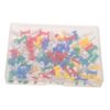 SHINEOFI 500pcs Colorful Plastic Push Pins for Cork Board Round Head Versatile Application Easy Usage Thumb Tacks for Documents and Pictures on Notice Board for Office School and Home