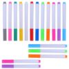 SHINEOFI Erasable Liquid Chalk Markers with Dust-free 36pcs 12 Neon Colors Wet Erase Pens Washable Plastic Design for Blackboards and Signs for Indoor Creative Work and Sketching