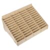 SHINEOFI Khaki Wooden Phone Box with 48 Slots for Classroom Organization