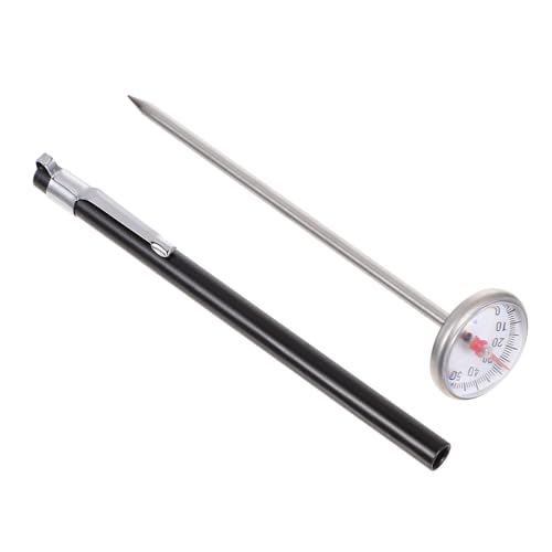 SHINYPASING Digital Instant Read Thermometer for Milk and Food Cooking Fast Accurate Temperature Sensor with High Temperature Resistance Kitchen Probe for BBQ Coffee and Milk Frothing