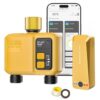 Shrivee WiFi Water Timer 2 Outlet Garden, Brass Inlet