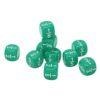 SHUAIGUO 20Pcs Fraction Dice Class Set, Sturdy Plastic MultiFaceted Table