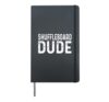 Shuffleboard Dude Distressed - Shuffleboard Player Hardcover Journal, Black