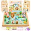 Shuttle Art Air Dry Clay for Kids - Zoo Town, 55 PCS Modeling Clay Kit with Sculpting Tools and Tutorials, Safe & Non-Sticky, Craft Gifts for Boys & Girls