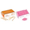Shuttle Art Pencils and Erasers Bundle, Set of 600 Pack Sharpened Yellow Pencils + 120 Pack Pink Erasers Bulk