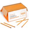 Shuttle Art Wood-Cased #2 HB Pencils, 1000 Pack Sharpened Yellow Pencils with Erasers, Bulk Pack Graphite Pencils for School and Teacher Supplies, Writing, Drawing and Sketching