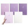 SHYYOULQE Of 4 Softcover Notebook 80 Pages Thread, Cheese grapes