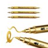 SHYYOULQE Professional Drawing Sketching Markers Supply Set, Gold