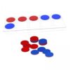 SiaBiced Math Games Counters Education Counting Counters Tool Early Elementary Manipulatives Thick Discs for Clear, 2 Pcs