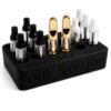 SIEGMANNS 510 Cartridge Storage Stand for 2G Carts - Holds 18 Cartridges Upright, Desktop Cart Holder & Display Organizer For 510 Pens - Black - Made in the USA