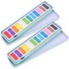 SILENRADAWN 2 Boxes Solid Gouache Pigment Set for Watercolor Lovers