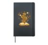 Silent Bookstorm Word Whirlwind Hardcover Journal, Black