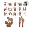 Silhouette Stencils - Reusable Painting Templates, 16 Pieces Art Craft Tool