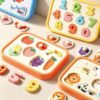 Silicone Busy Board for 1 Year Old, Montessori Toys for 6-12 Month Old Baby