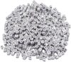 Silver Square Acrylic Alphabet Letter Beads for DIY Jewelry Making