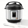 Simple Deluxe 10-In-1 Electric Pressure Cooker, 3QT Instant Multi Cooker, Olla de Presion Nonstick Pot 3 Quarts for Slow Cook, Rice Cook, Steam, Sauté, Canning, Yogurt Maker, Warm, Silver