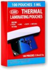 Simply Cool 5 Mil Thermal Laminating Sheets Pouches 100ct 2.3 x 3.7 Inch