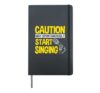Singer Artist Musician Vocalist Soloist Music Performer Diva Hardcover Journal, Black