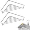 Sink Drying Rack Rustproof Triangle Space-Saving Corner Fruit Cup