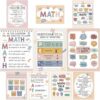 Sinload 10 Pcs Math Posters Inspirational Classroom Decorations Mathematics Motivational Posters Educational Math Wall Decor for Back to School Elementary Middle High Teacher Office Supplies
