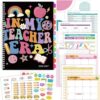 Sinload Teacher Planner 2026-2027 July 2026-June 2027, 11 x 8 inch Teacher Lesson Planner with Stickers Monthly Tabs Lesson Plan Book for Teachers Home school Classroom Organizer(Colorful)
