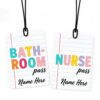 Sinseike Personalized Acrylic Doodle Hall Pass for Classroom Management