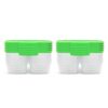 Sistema Nest It Meal Prep Food Storage Containers with Lids, 10-Pack of 3.7-Cup Containers with 2 Divided Compartments, Airtight & Leak-Resistant, Dishwasher, Microwave, & Freezer-Safe, BPA-Free