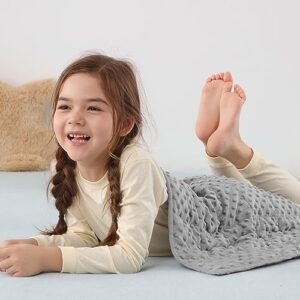 Sivio Weighted Lap Blanket, Weighted Blankets,Soft and Cozy Cooling Heavy Blanket, Calm and Nap, School and Home,2lbs 20 x 30inches, Grey (Pack of 8)