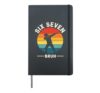 Six Seven Bruh 6 7 Meme Gen Alpha Slang Dabbing Viral Hardcover Journal, Black