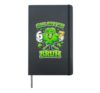 Six Seven Bruh Shamrock St Patricks Day Hardcover Journal, Black