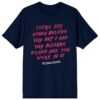 Sixteen Candles Iconic Quote Graphic Tee Short Sleeve Crew Neck Men's T-Shirt-Medium Navy