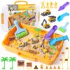SJIADA Construction Sensory Bin, 3.3lbs Sensory Sand, Play Sand for Kids 3+