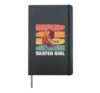 Skater Girl Skateboarding Hardcover Journal, Black