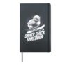 Skating Baby Chicks Skate with Skateboard Cute Skateboarding Hardcover Journal, Black