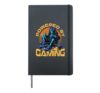 Skeleton Gamer Gaming Halloween Hardcover Journal, Black