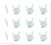 Skeleton Hand Rock Sign Alien Holographic 18 Pack 2 Inch Vinyl Stickers