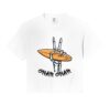 Skeleton Hand Surfboard Surfer Slang, Gnar-Gnar Comfort Colors Crop Top