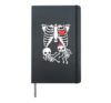 Skeleton Pregnancy Announcement Shirt Boy Girl Twins Xray Hardcover Journal, Black