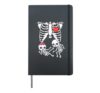 Skeleton Pregnancy Announcement Shirt Girl Boy Twins X-Ray Hardcover Journal, Black