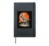 Skeleton T-Rex Trick or Treat Halloween Dinosaur Hardcover Journal, Black