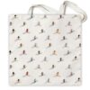 Ski Canvas Tote Bag for Women Men, Ski Lover Gifts, Skiing Accessories Bag
