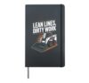 Skid Loader Construction Roadside Jobsite Drip Hardcover Journal, Black