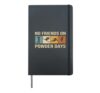 Skiing - No Friends On Powder Days - Winter Sport Skilife Hardcover Journal, Black