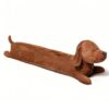 SKIKHN Plush Cuddle Pillow for Dachshund Dog, 50 cm Plush Animal Pillow, Stuffed Animal Cushions, for Sofa, Home Decoration, Birthday Gift Christmas Brown