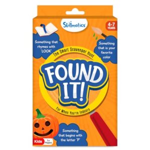 Skillmatics Found It Indoor – Scavenger Hunt Card & Board Game for Kids
