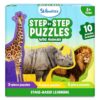 Skillmatics Step by Step Jigsaw Puzzles – Toddler Toys & Games, 40 Pieces
