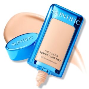 SKINTIFIC Daily Filter Perfect Skin Tinted, BB Cream, #0CN Cool Porcelain