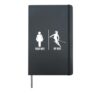Ski Trip Skiing Wife Husband Marriage Hardcover Journal, Black