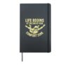 Skydiver Free Fall Extreme Sports Parachuting Hardcover Journal, Black